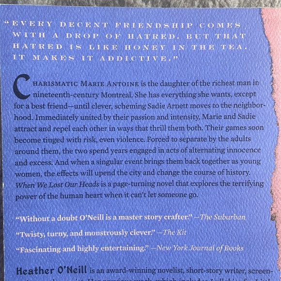 📚 3/20$ 📚 When We Lost Our Heads- Heather O’Neil - Picture 3 of 5